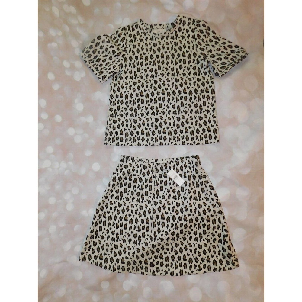 Loft NWT Women's Co Ord Set Size Small Short Sleeve Top and Skirt Officewear